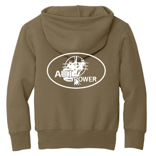 AUI - Port and Co. - Youth Hoodie - Wht Logo